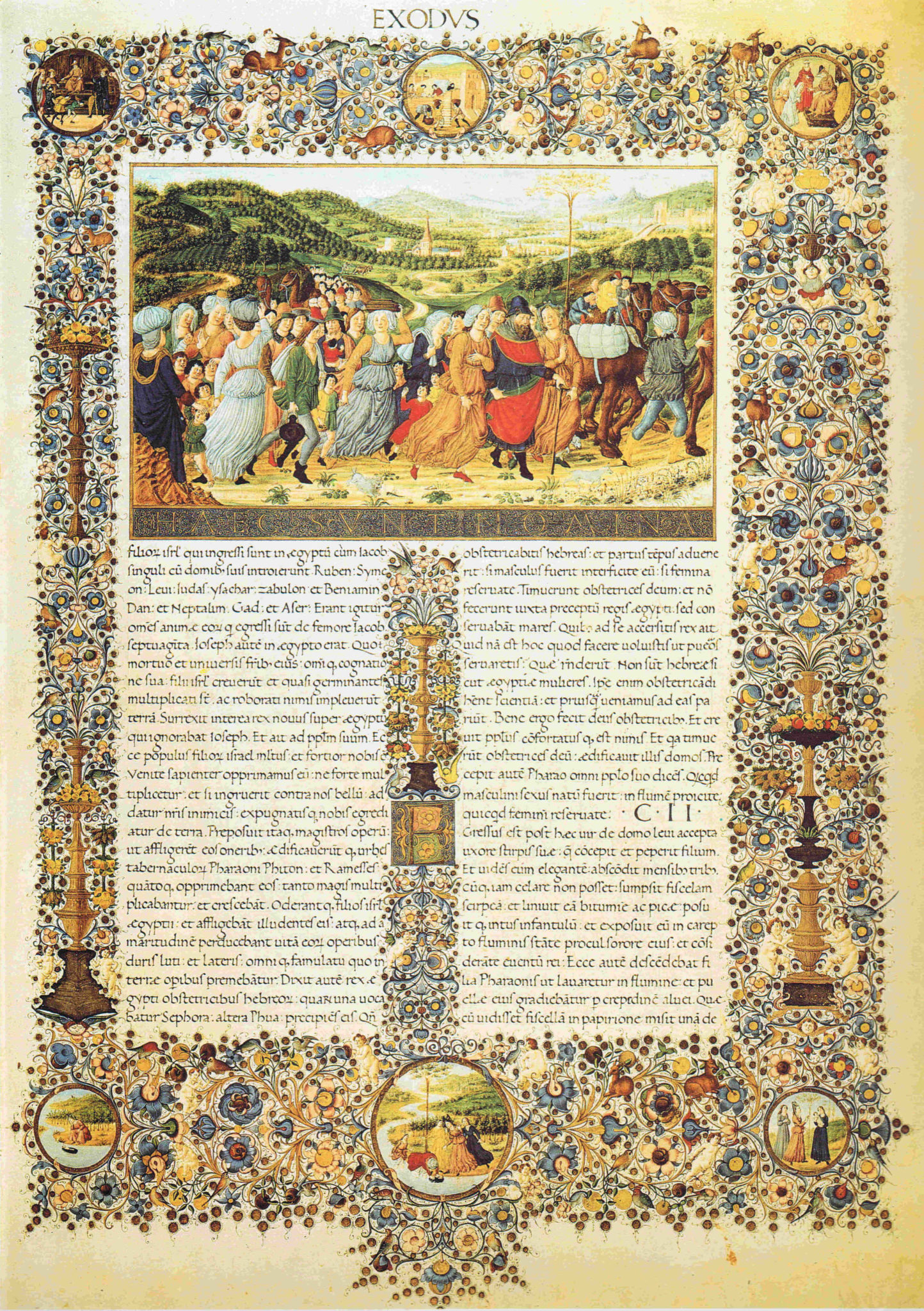 Una pagina della Bibbia di Montefeltro