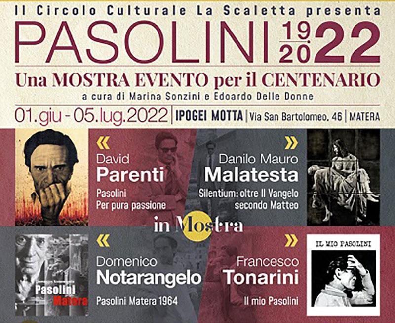Negli Ipogei Motta si celebra il centenario dalla nascita di Pasolini