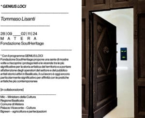 Genius Loci: Tommaso Lisanti in mostra a Fondazione SoutHeritage