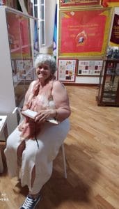 Dina Caprara in visita al Museo del Comunismo e della Resistenza, Matera, 9 Agosto, 2024