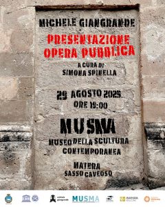 L'opera pubblica di Michele Giangrande esposta al MUSMA