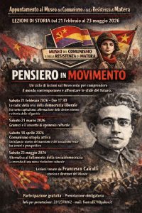 Pensiero in Movimento - Ciclo di lezioni di Storia tutto centrato sul Novecento
