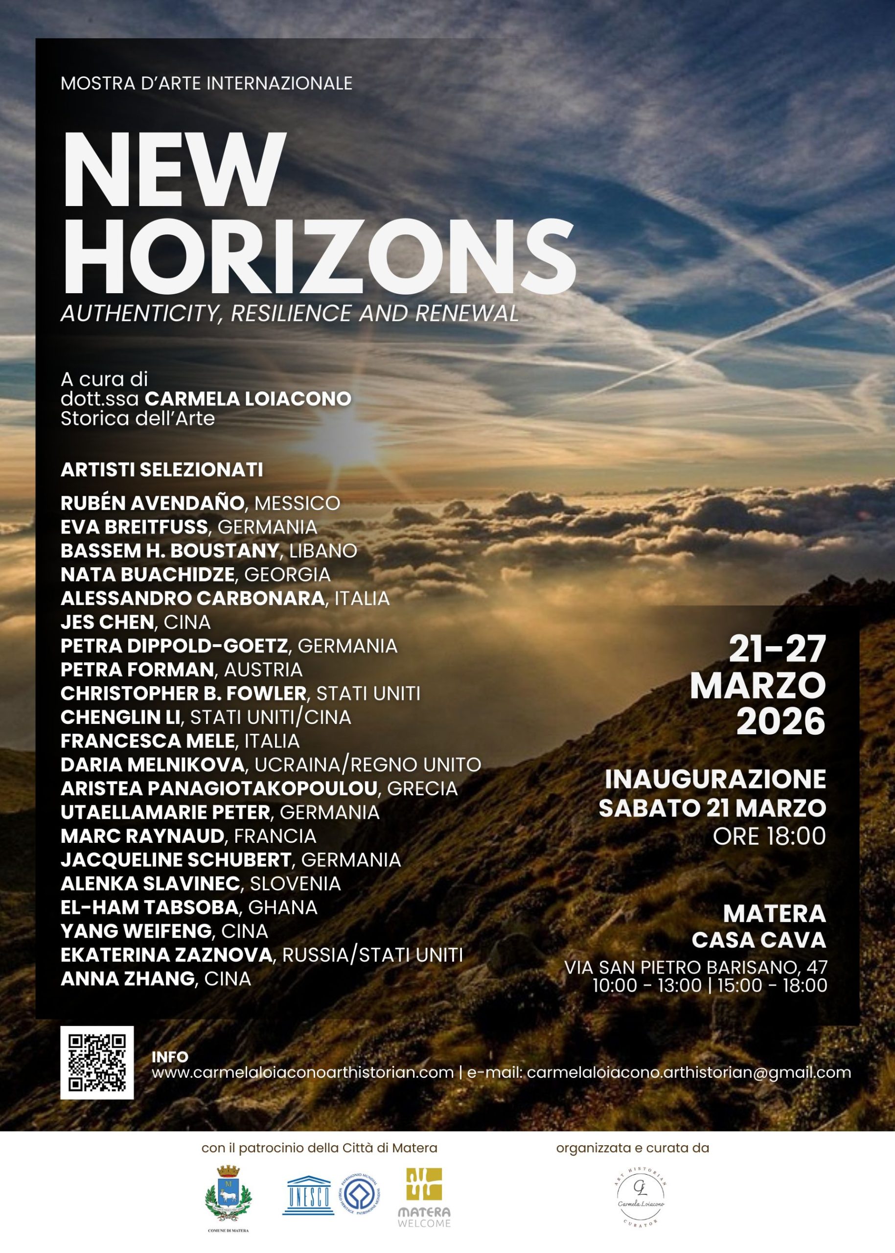 New Horizons - Authenticity, Resilience and Renewal: mostra internazionale a Matera