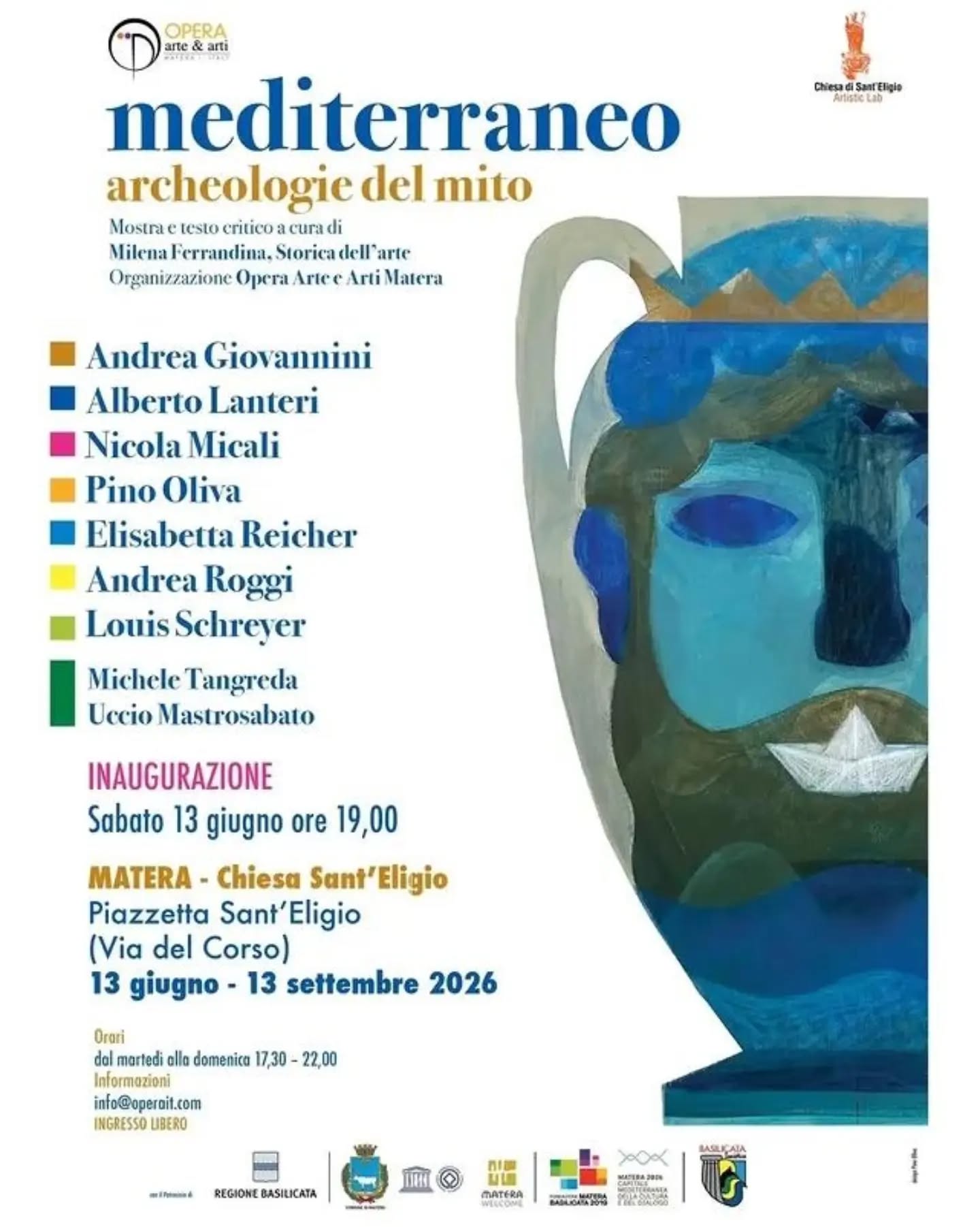 Mostra “Mediterraneo. Archeologie del mito” nella Chiesa di Sant’Eligio