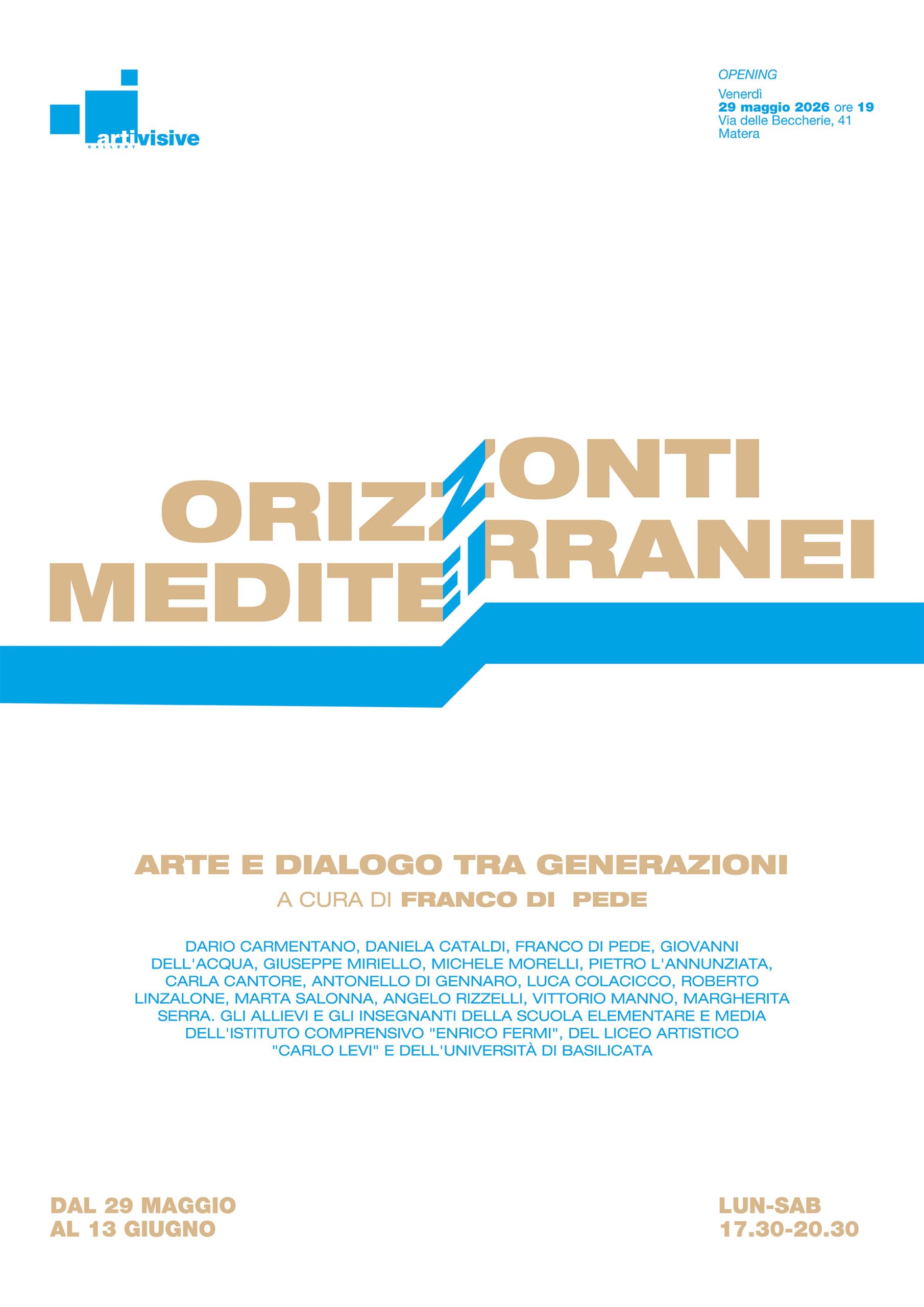 Home 1 Orizzonti Mediterranei a Matera: arte e dialogo tra generazioni
